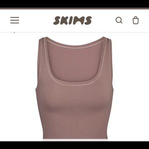 NWOT- Sexy SKIMS cotton tank with stretch